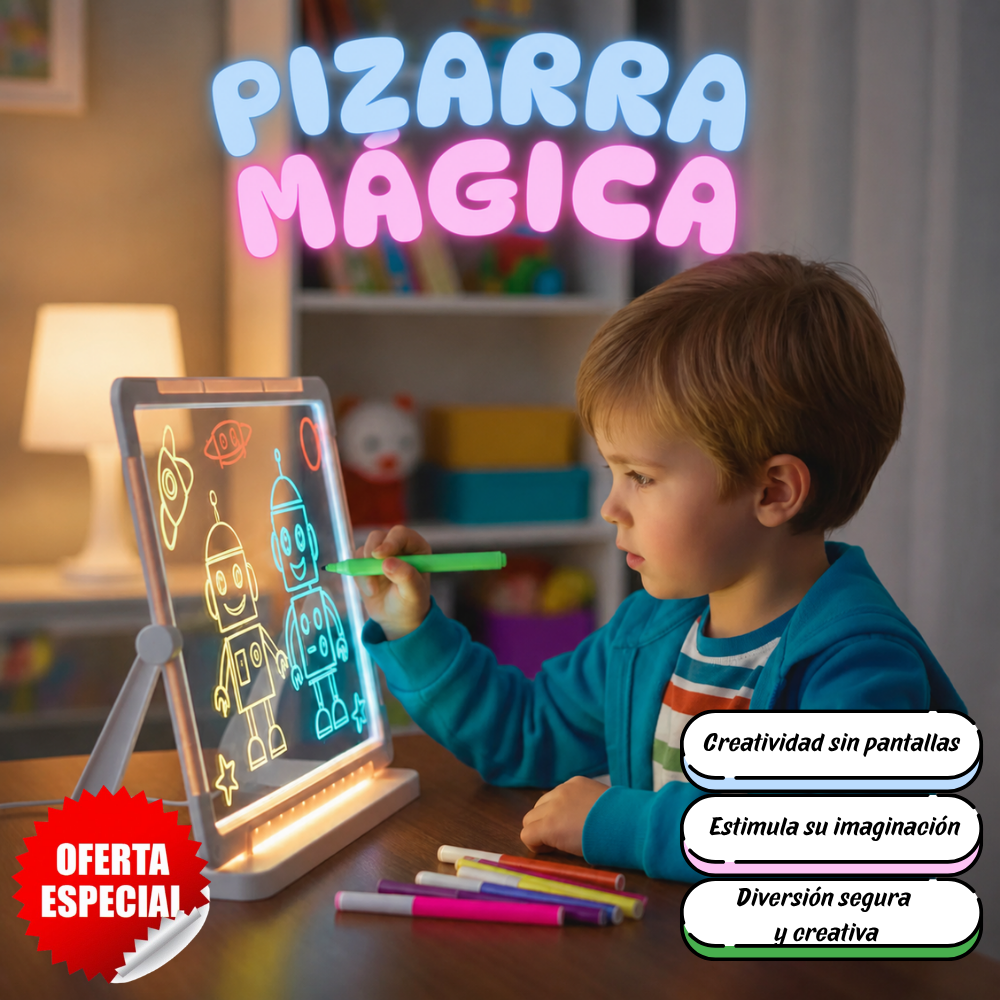 Pizarra Magica 20cm X 30cm Luz Led usb