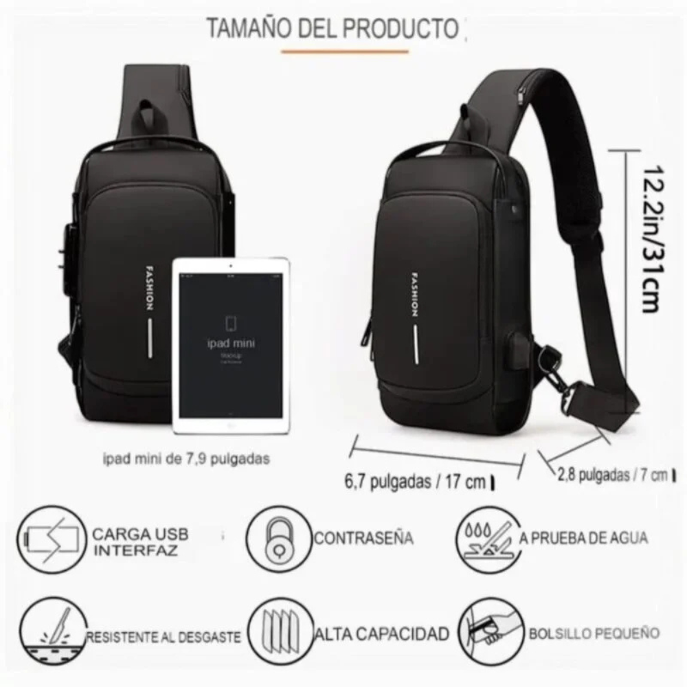 Bolso Mochila Antirrobo