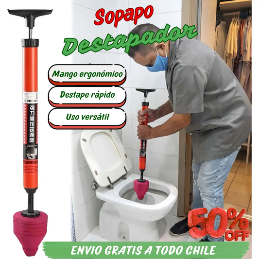 Sopapo Destapador Inodoro Presión Aire