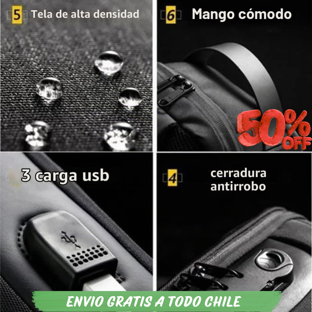 Bolso Mochila Antirrobo