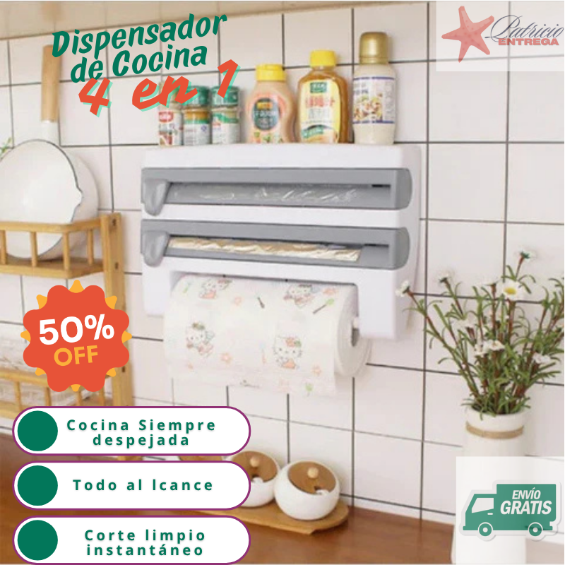 Dispensador de Cocina 4 en 1