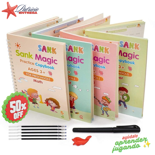 Set cuadernos Magic Caligrafía Montessori