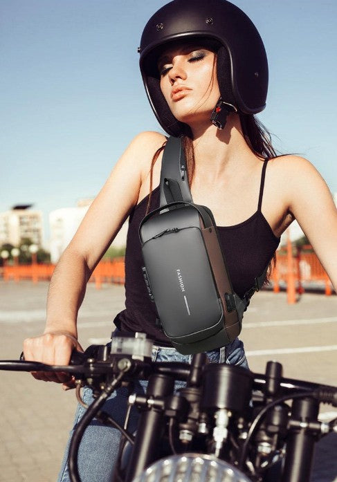 Mochila morral cruzado impermeable Antirrobo