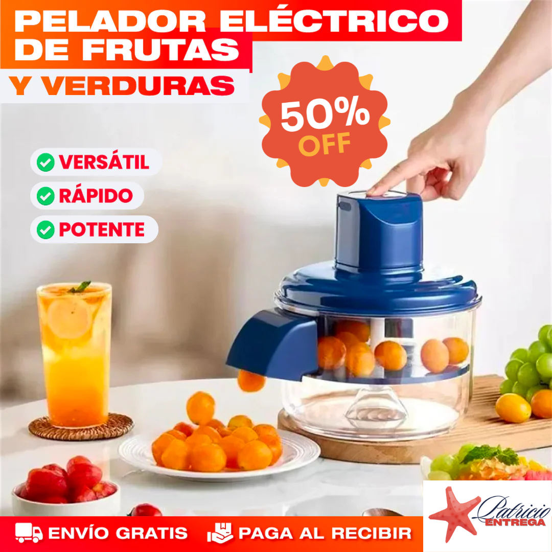 Pelador Eléctrico De Frutas Azul