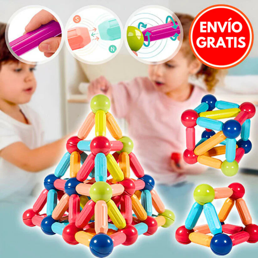 Juego 42 Piezas Construcción Magnetico